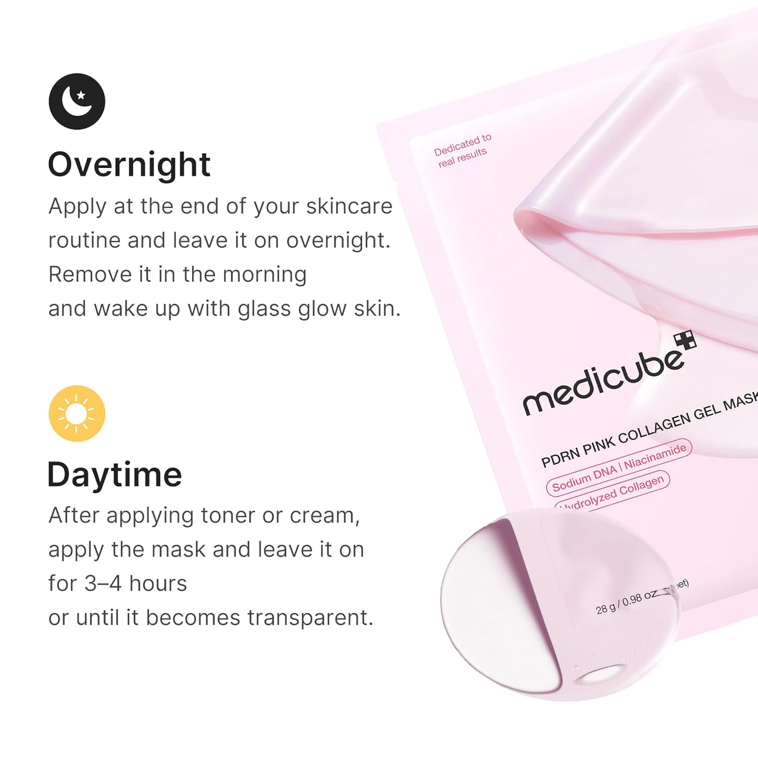 medicube Jelly Gel Mask with Salmon DNA PDRN Pink Collagen - Image 6